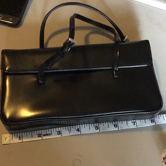 NINE WEST woman’s small handbag 8” x 4”  black - Picture 2 of 5
